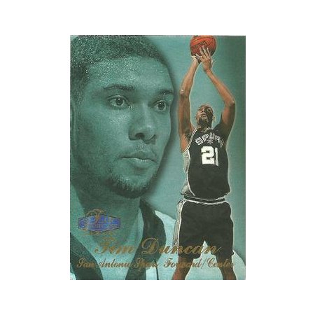 1997-98 Flair Showcase - #5 - Tim Duncan - San Antonio Spurs - Rookie